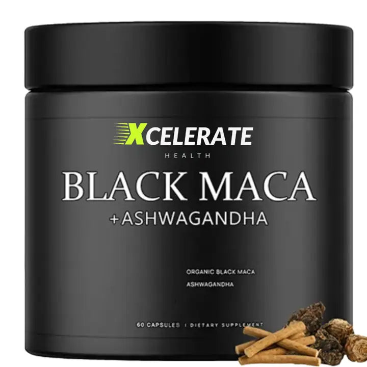 Powerboost Black Maca, Ashwagandha Supplement For Focus