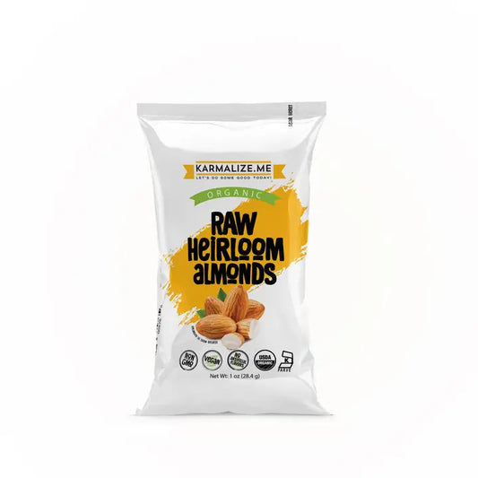 Raw Organic Almonds - 1 oz