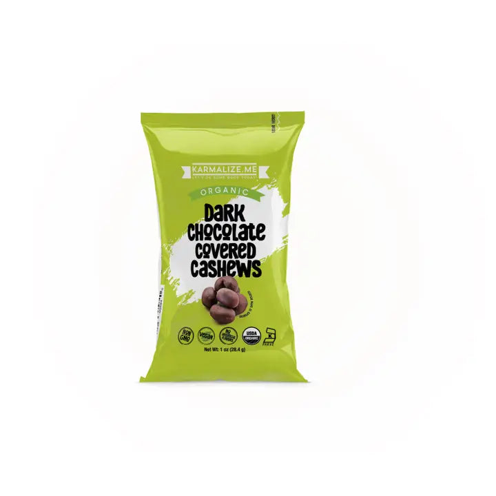 Organic Chocolate Raw Cashews - 1 oz