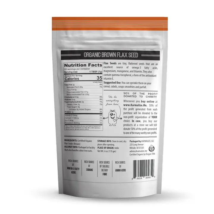 Organic Flax Seeds - Brown