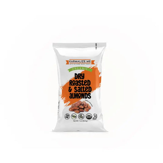 Organic Roasted Raw Almonds - 1 oz