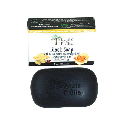 Black Cocoa Butter & Orange Soap - 5 oz.
