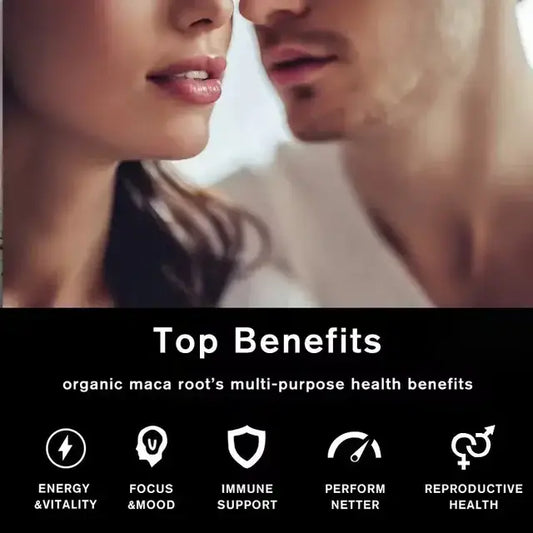 Powerboost Black Maca, Ashwagandha Supplement For Focus