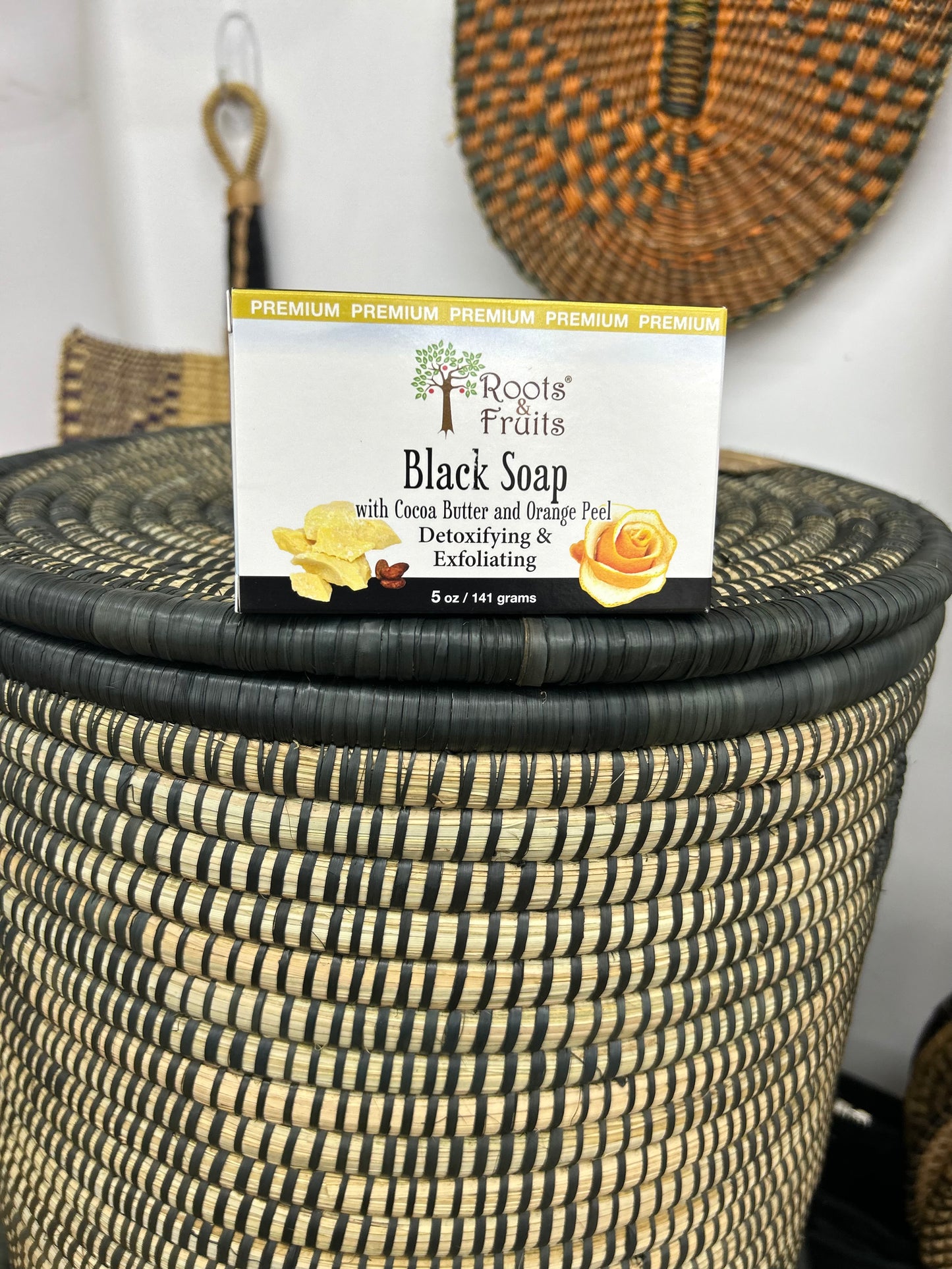 Black Cocoa Butter & Orange Soap - 5 oz.