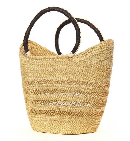 African Natural Yikene Open Wave Beach Bag