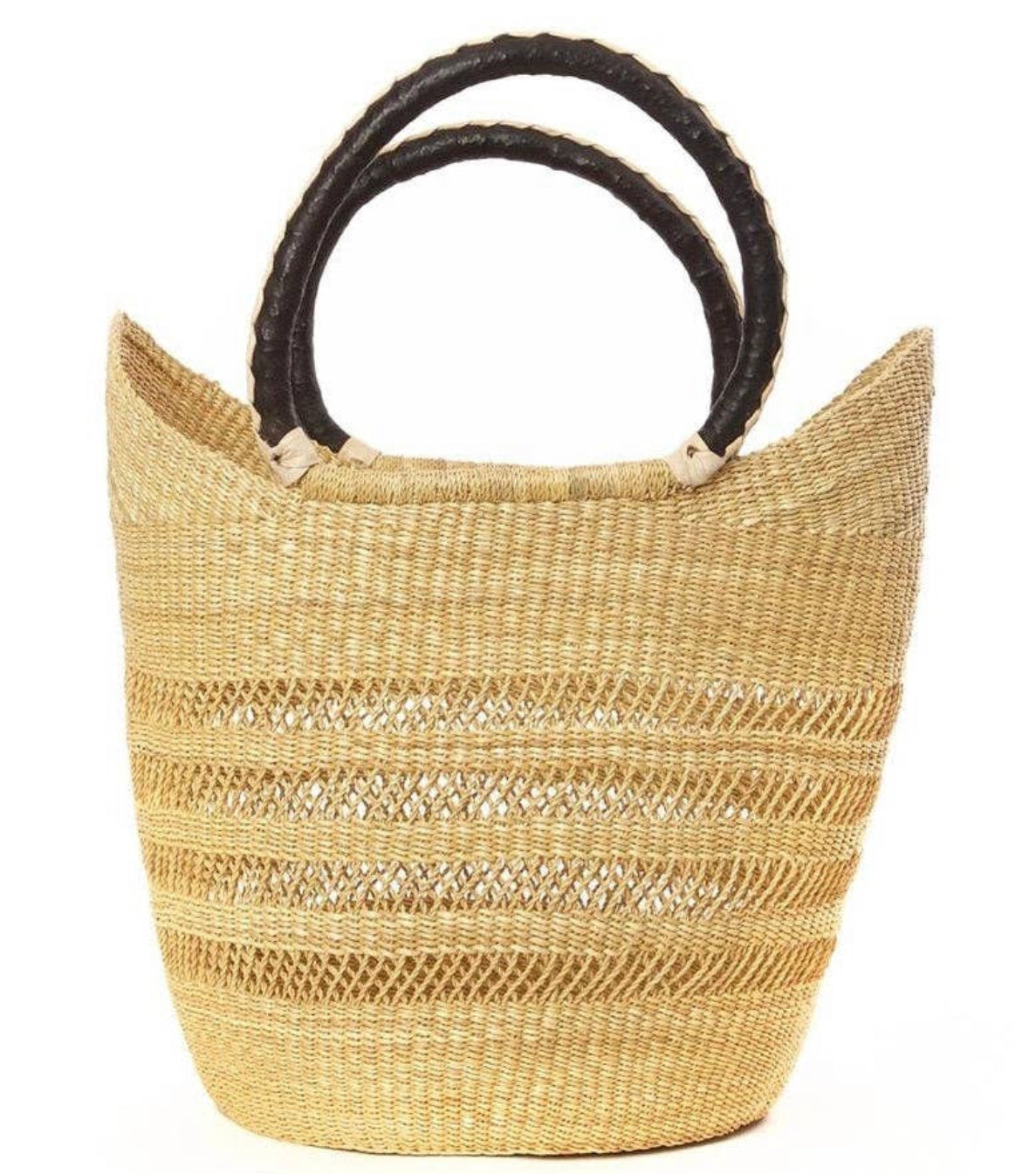 African Natural Yikene Open Wave Beach Bag