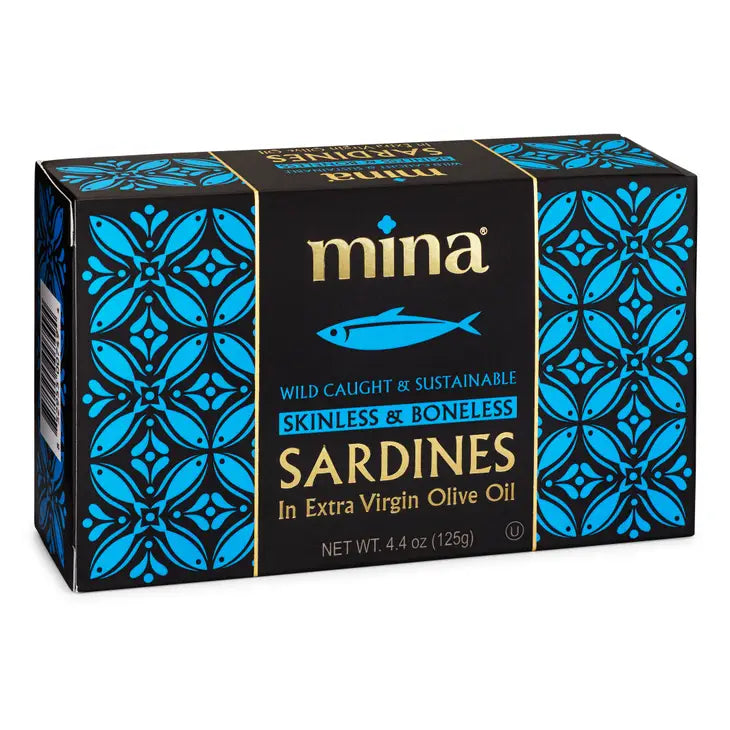 4.4oz Sardines Skinless & Boneless In Extra Virgin Olive Oil