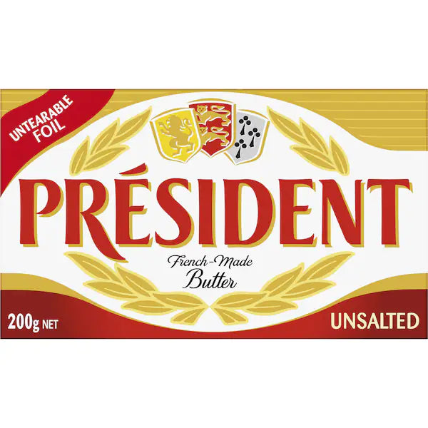 President Imported Unsalted Butter,7oz (199g)