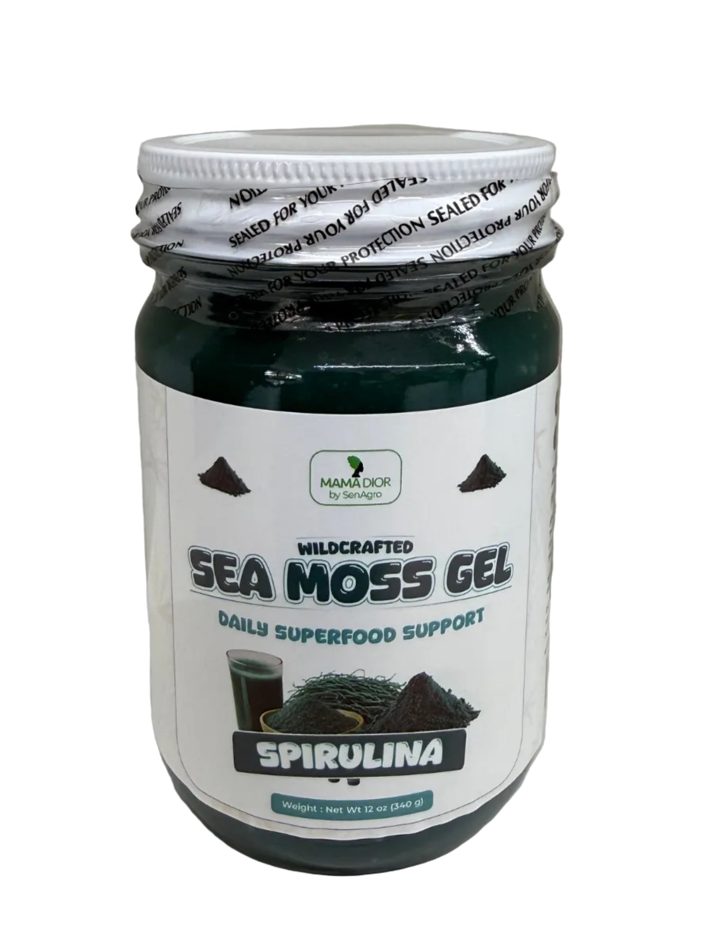 Blue Spirulina Seamoss Gel - Rasberry Flavor