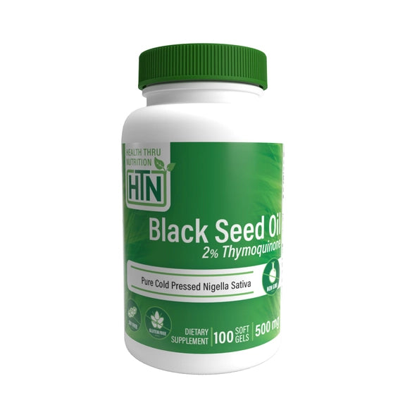 Black Seed Oil (Cold Pressed) 500mg (Non-Gmo) 100 Softgels
