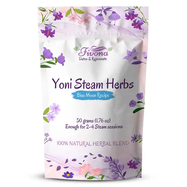 Yoni Steam Herbs - Blue Moon Recipe (2-4 Sessions) 1.76oz