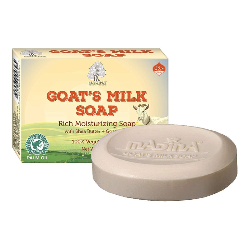 Goat Milk Natural Soap Skin Moisturizer Shea Butter Vitamin A C E Alkaline 1 Bar