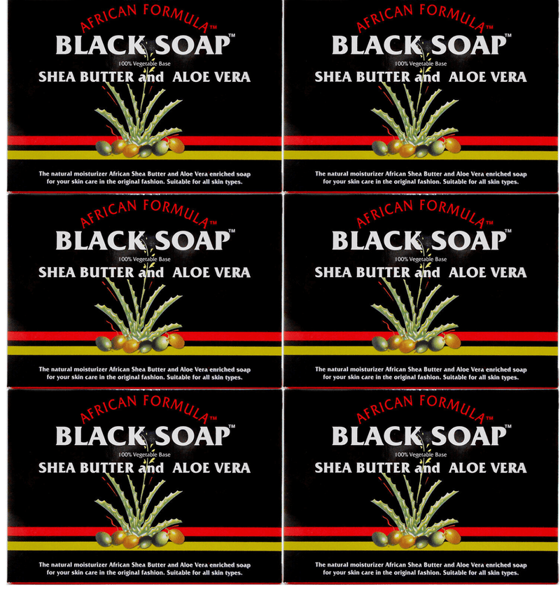 African Black Soap with Shea butter and Aloe Vera- 3.5 oz