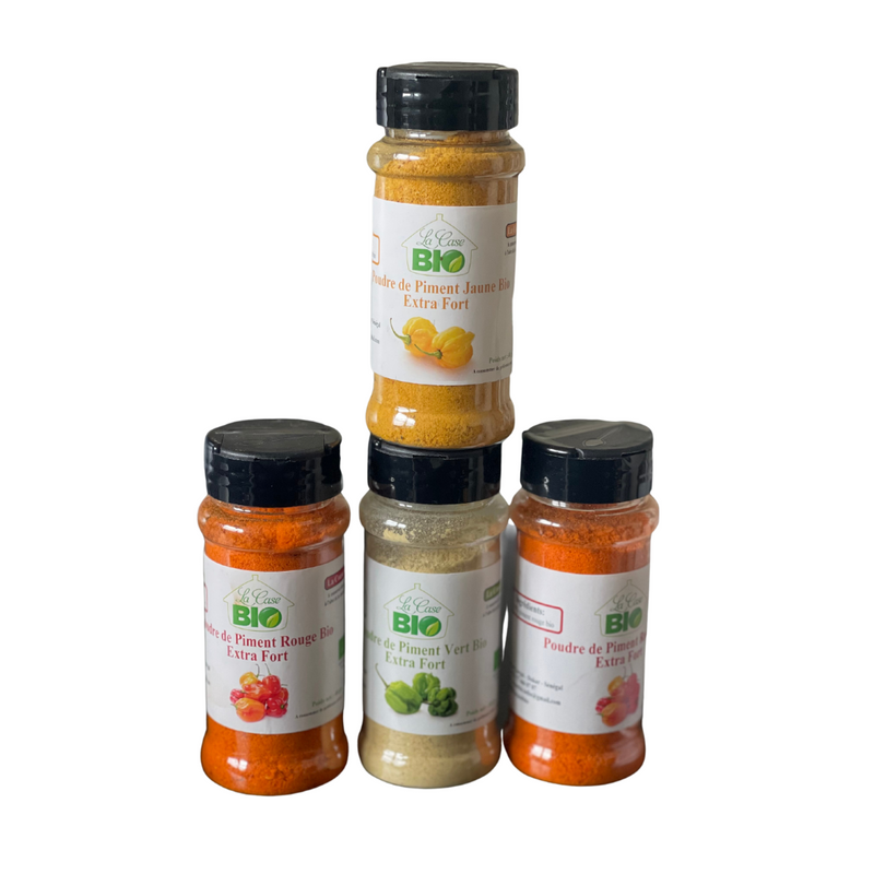 Tricolor Bonnet Pepper Powder Set - Organic