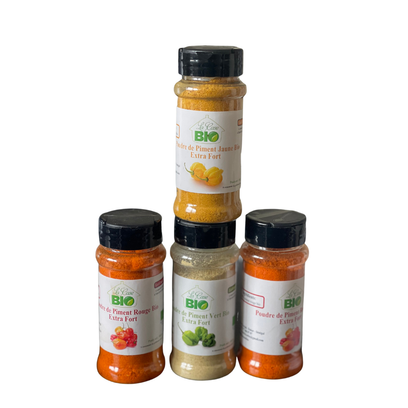 Tricolor Bonnet Pepper Powder Set - Organic