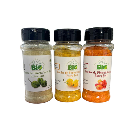 Tricolor Bonnet Pepper Powder Set - Organic